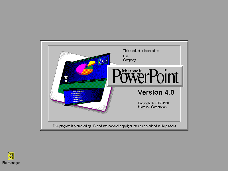 Powerpoint 4.0a - Splash